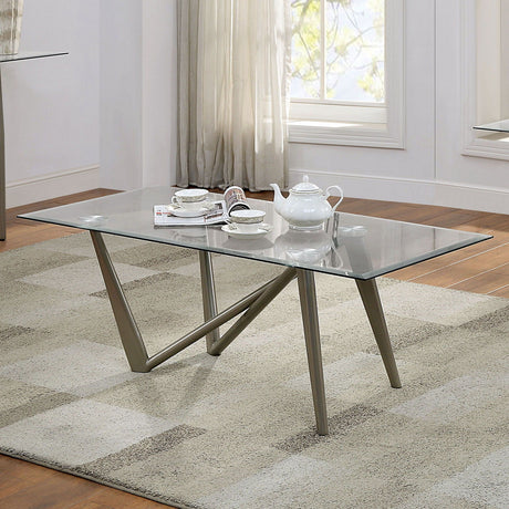 Furniture of America Villarsglane - Sofa Table - Pearl Silver | Meri Furniture