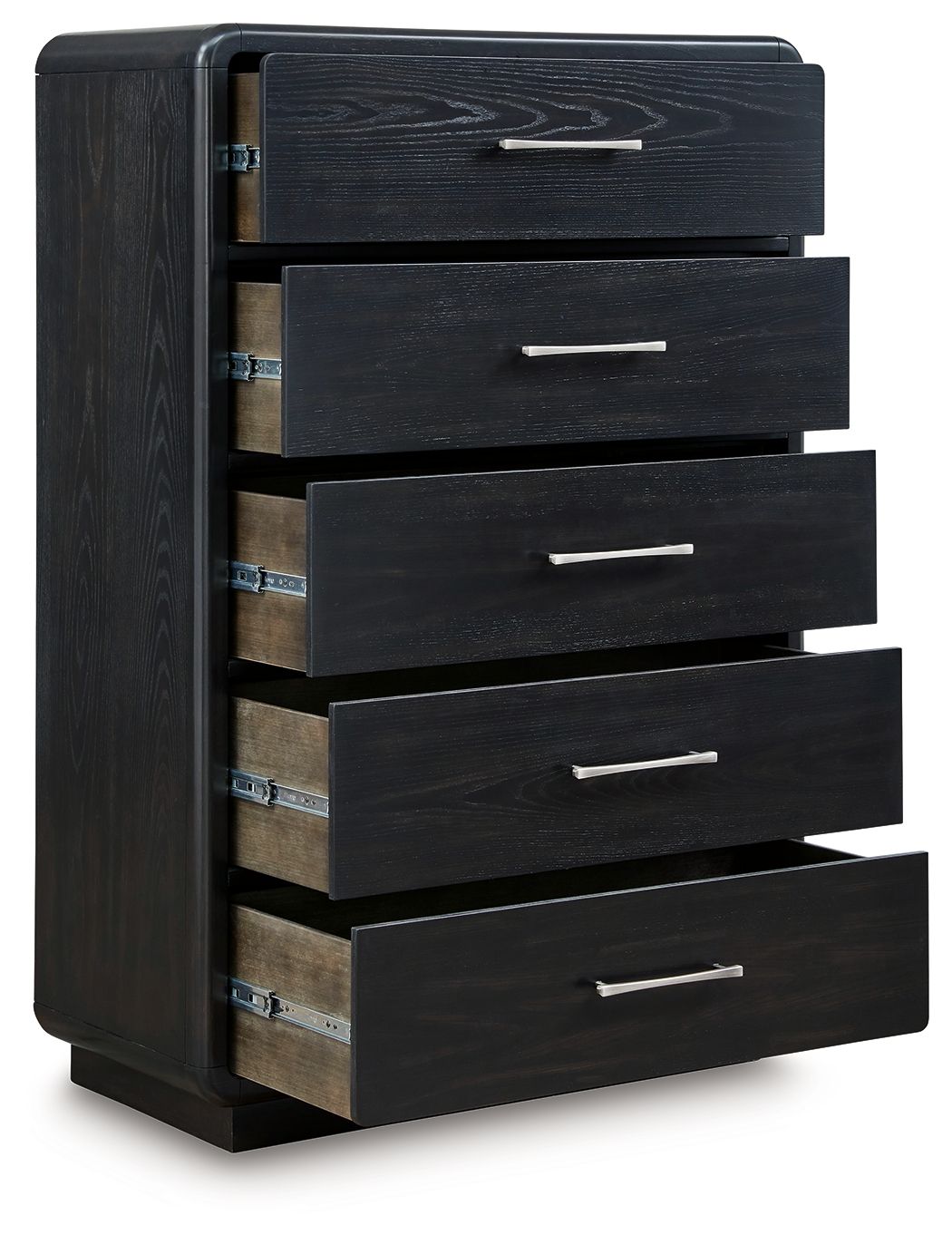 Signature Design by Ashley® Rowanbeck - Black - Five Drawer Chest | Meri Furniture
