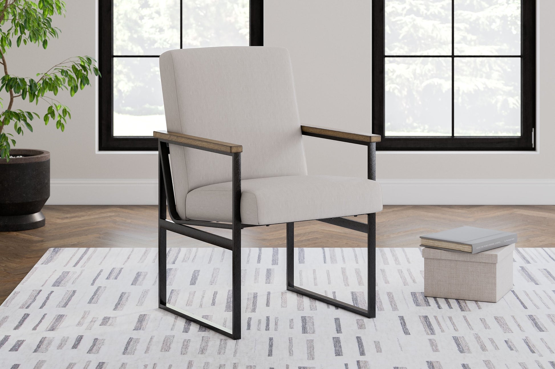 Signature Design by Ashley® Montia - Light Brown - Home Office Desk Chair | Meri Furniture