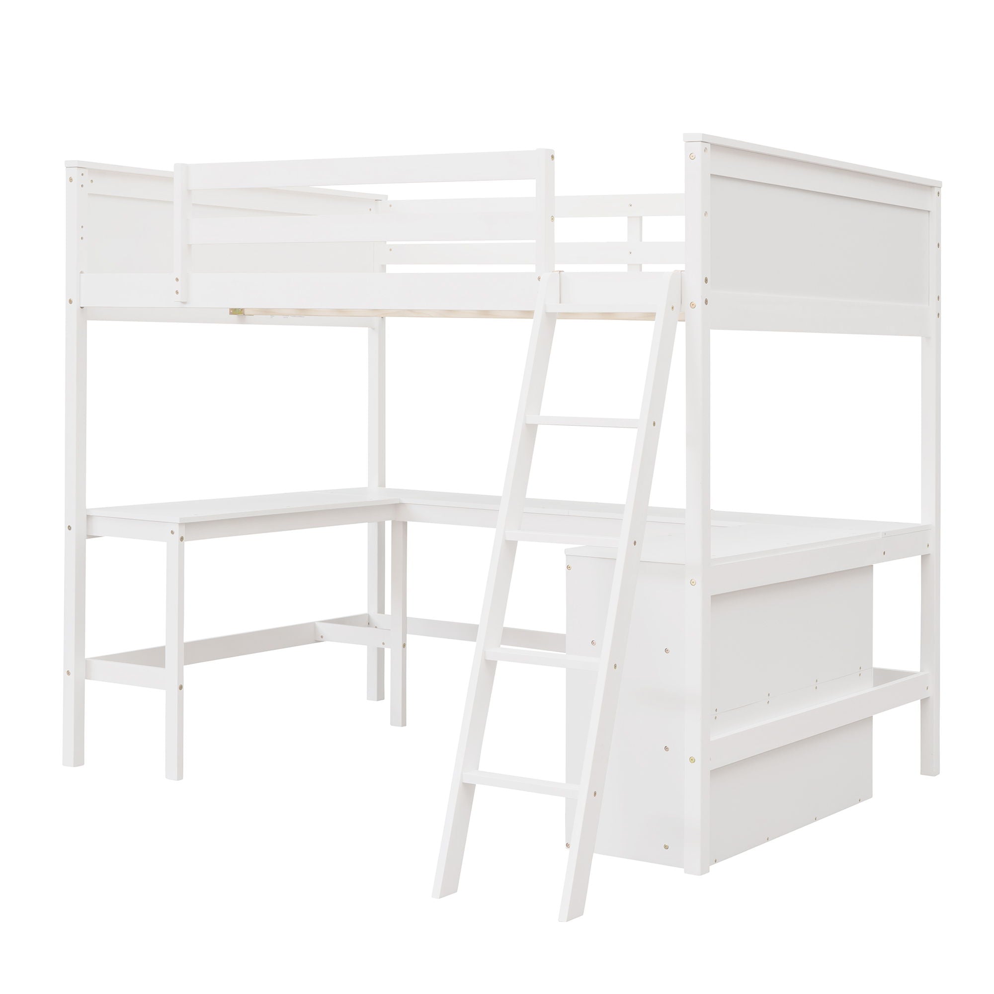 Loft Bed With Shelves With Desk