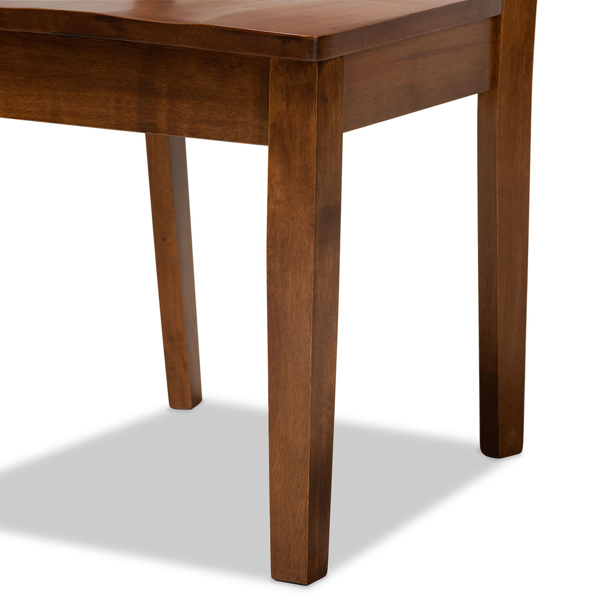 Liese Modern and Contemporary Transitional Walnut Brown Finished Wood 7-Piece Dining Set