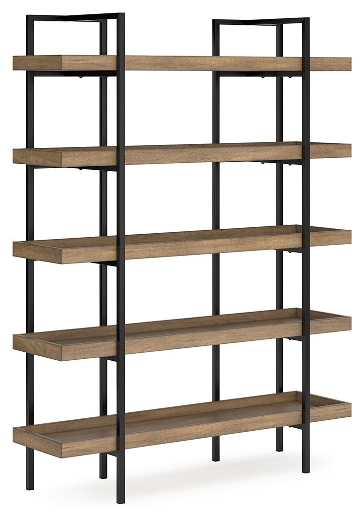 Signature Design by Ashley® Montia - Light Brown - Bookcase | Meri Furniture