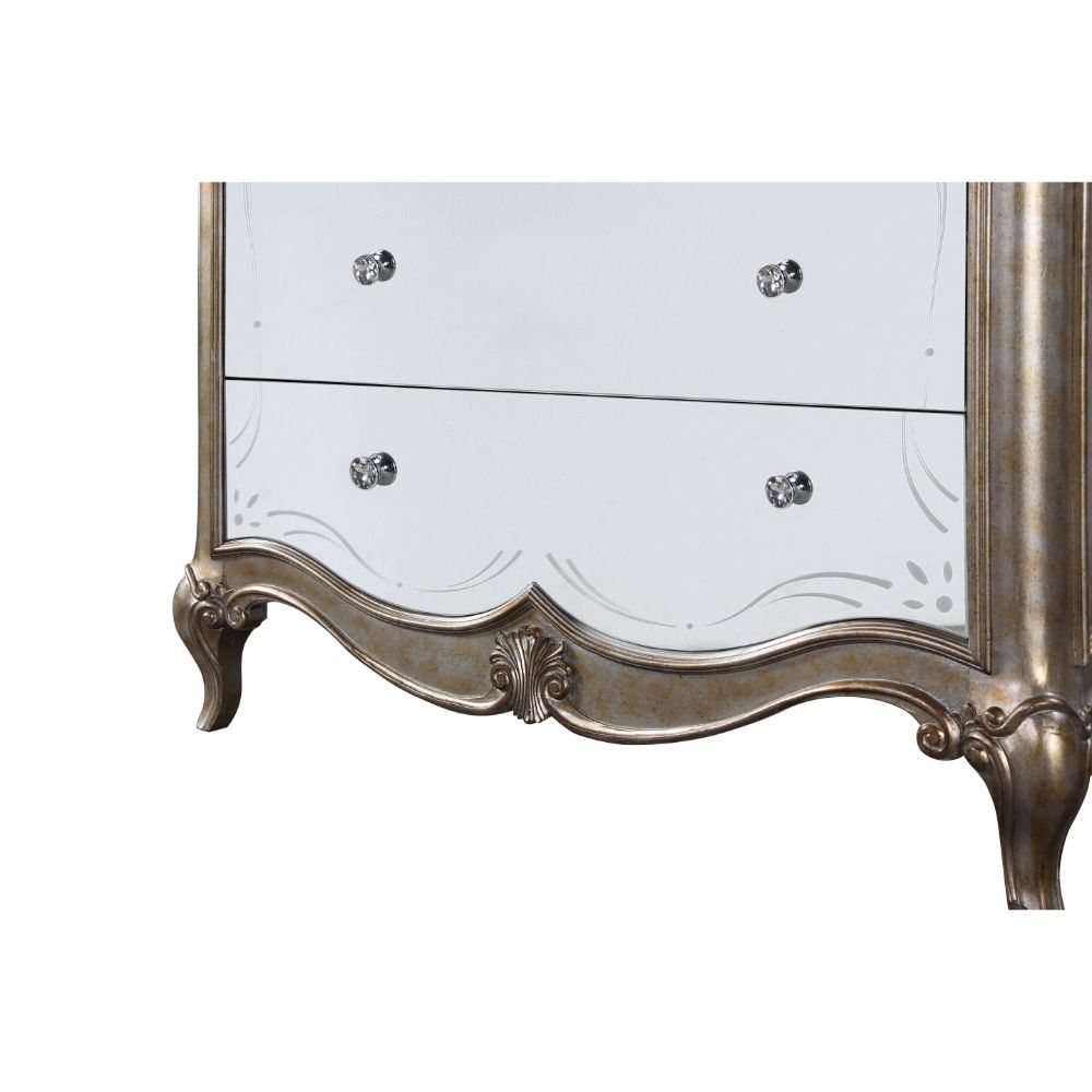 ACME Esteban - Chest - Antique Champagne | Meri Furniture