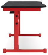 Lynxtyn - Red / Black - Adjustable Height Desk