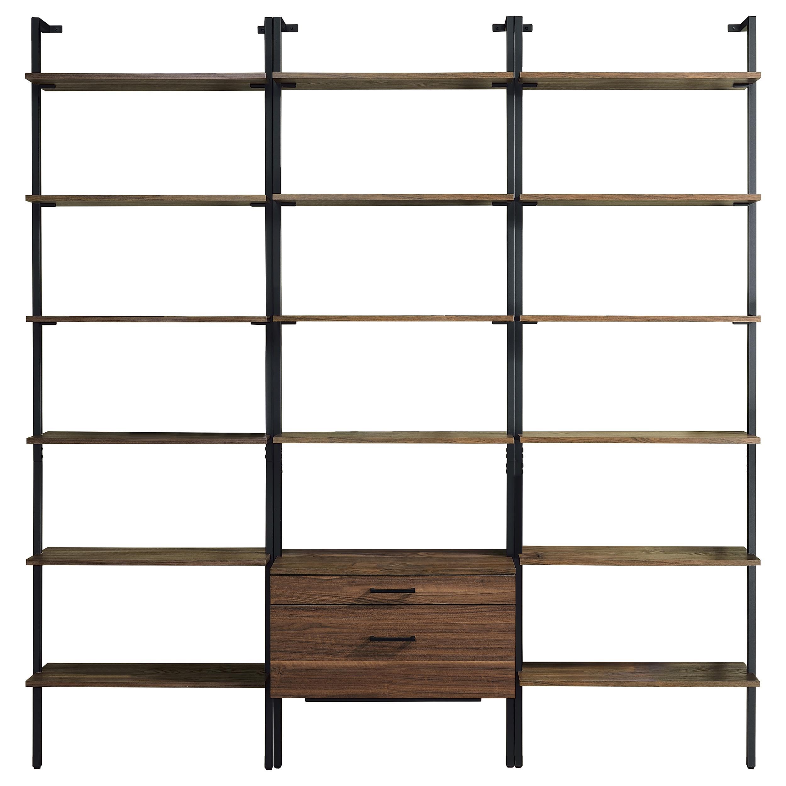 Coaster Fine Furniture Owens - 3-Piece Wall Mounted Bookshelf Set - Walnut | Meri Furniture