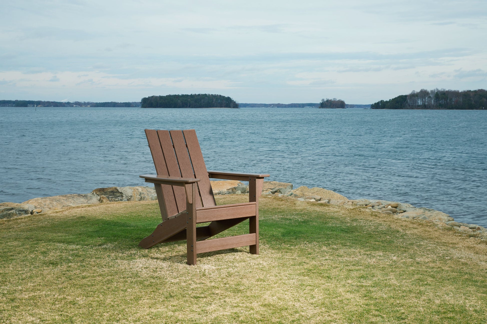 Signature Design by Ashley® Emmeline - Brown - Adirondack Chair | Meri Furniture