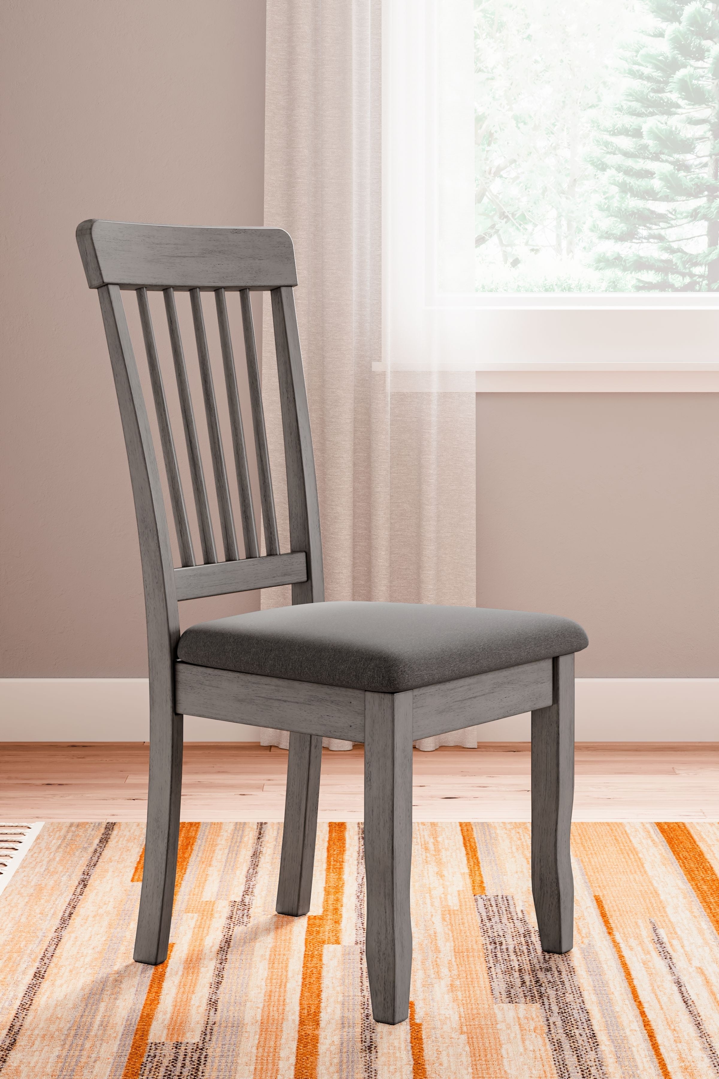 Signature Design by Ashley® Shullden - Gray - Dining Room Side Chair (Set of 2) | Meri Furniture