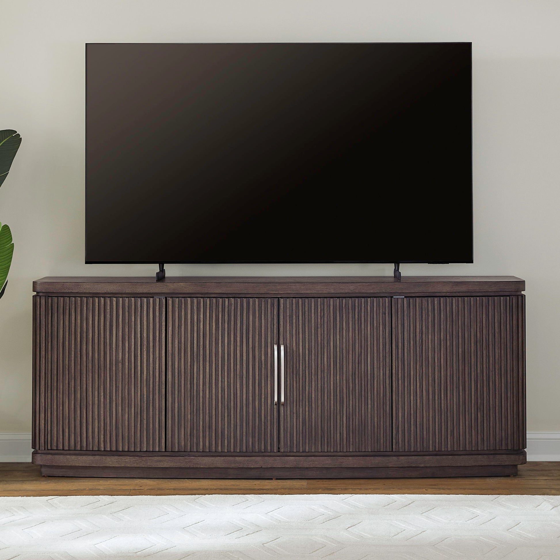 Liberty Furniture Cascade Falls - 82" TV Console - Satin Espresso | Meri Furniture