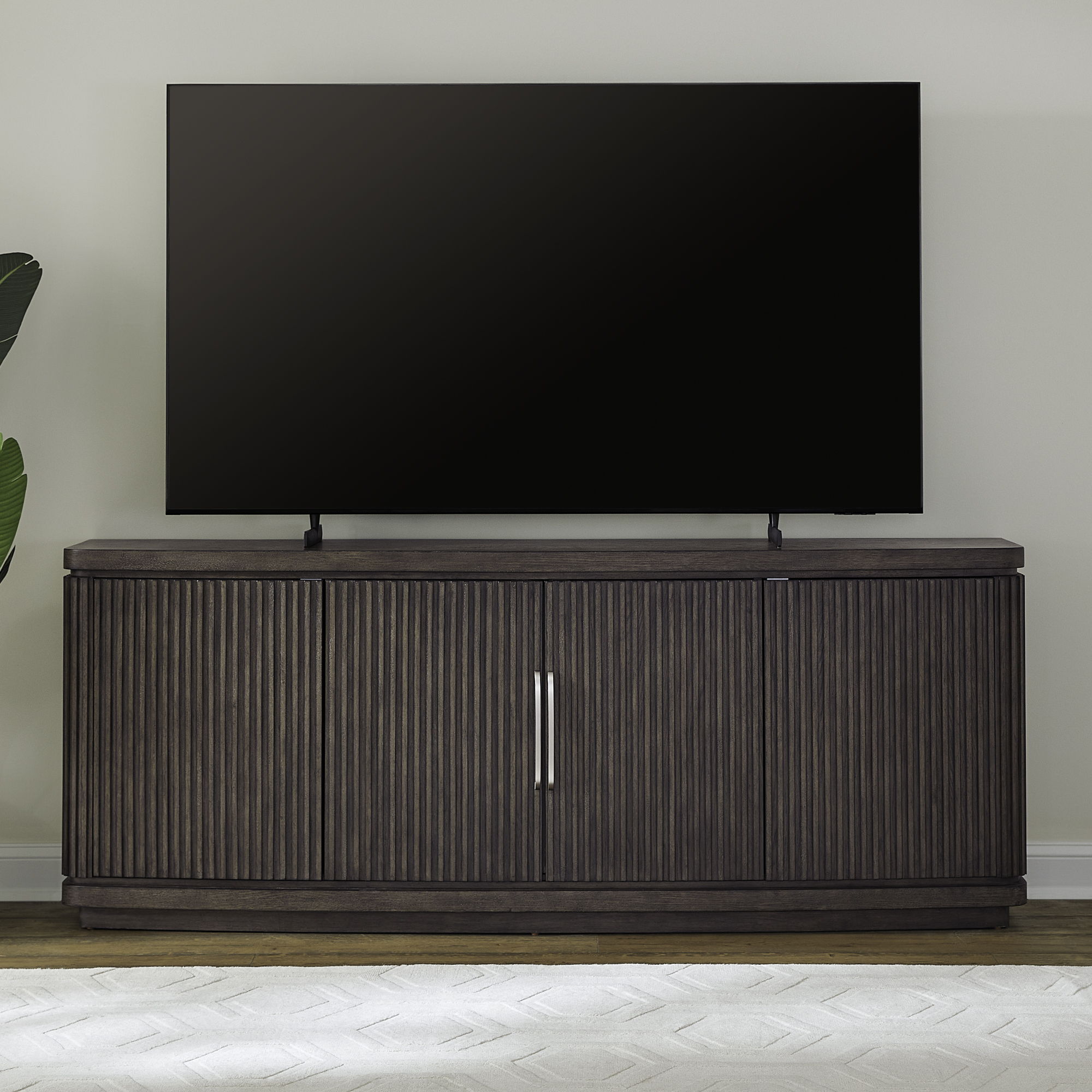 Liberty Furniture Cascade Falls - 82" TV Console - Satin Espresso | Meri Furniture