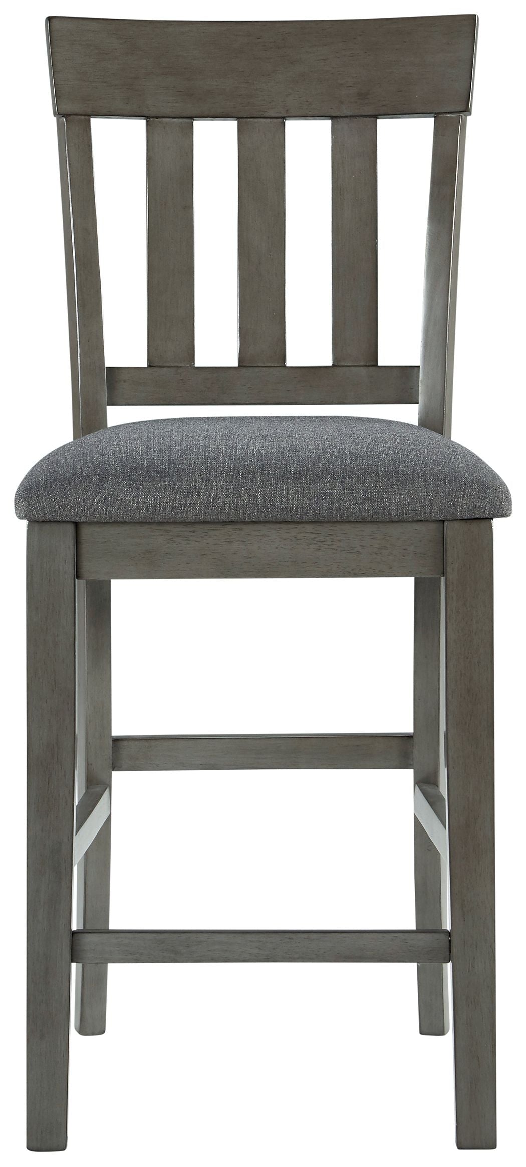 Ashley Furniture Hallanden - Black / Gray - Upholstered Barstool (Set of 2) | Meri Furniture