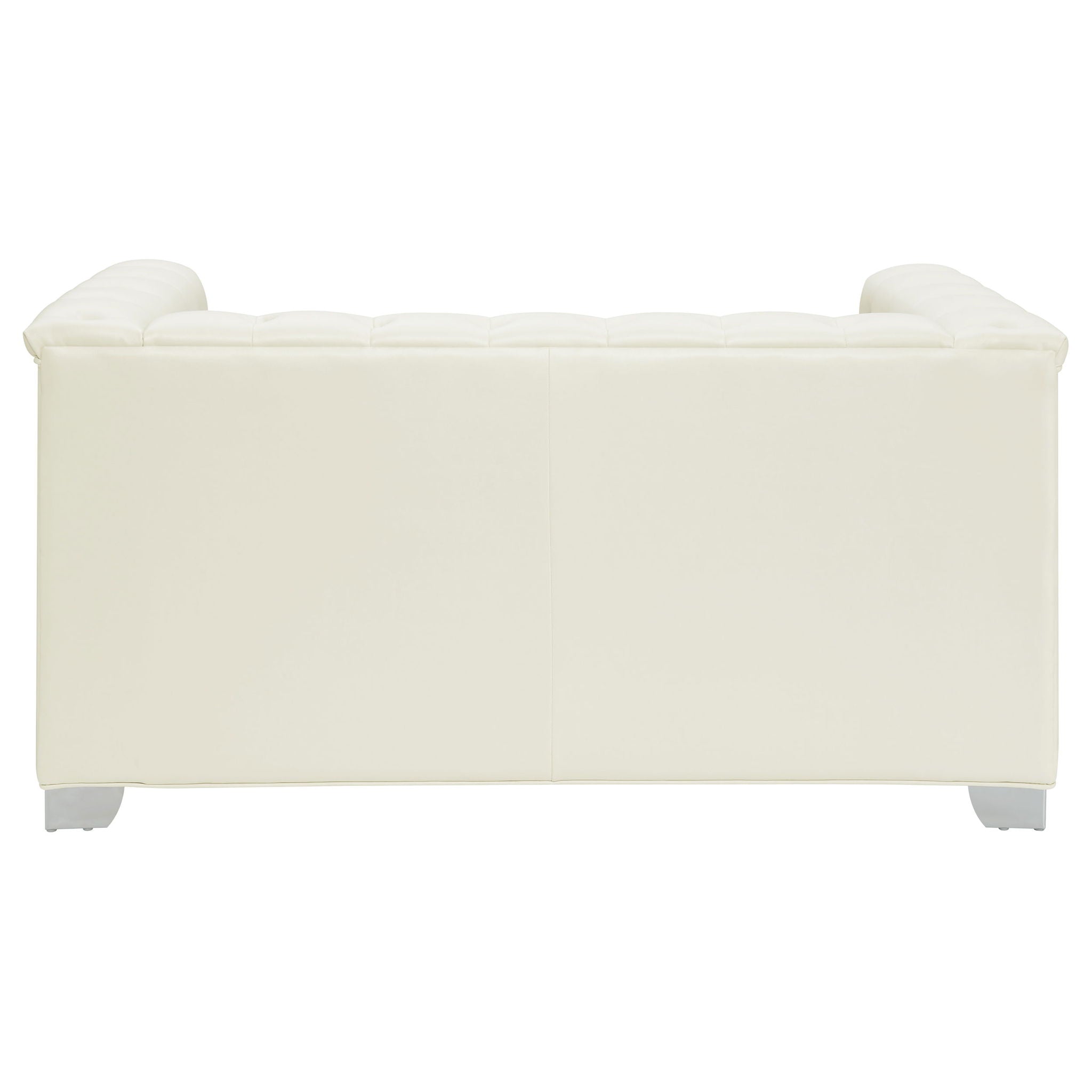 Earline - Upholstered Track Arm Loveseat - White