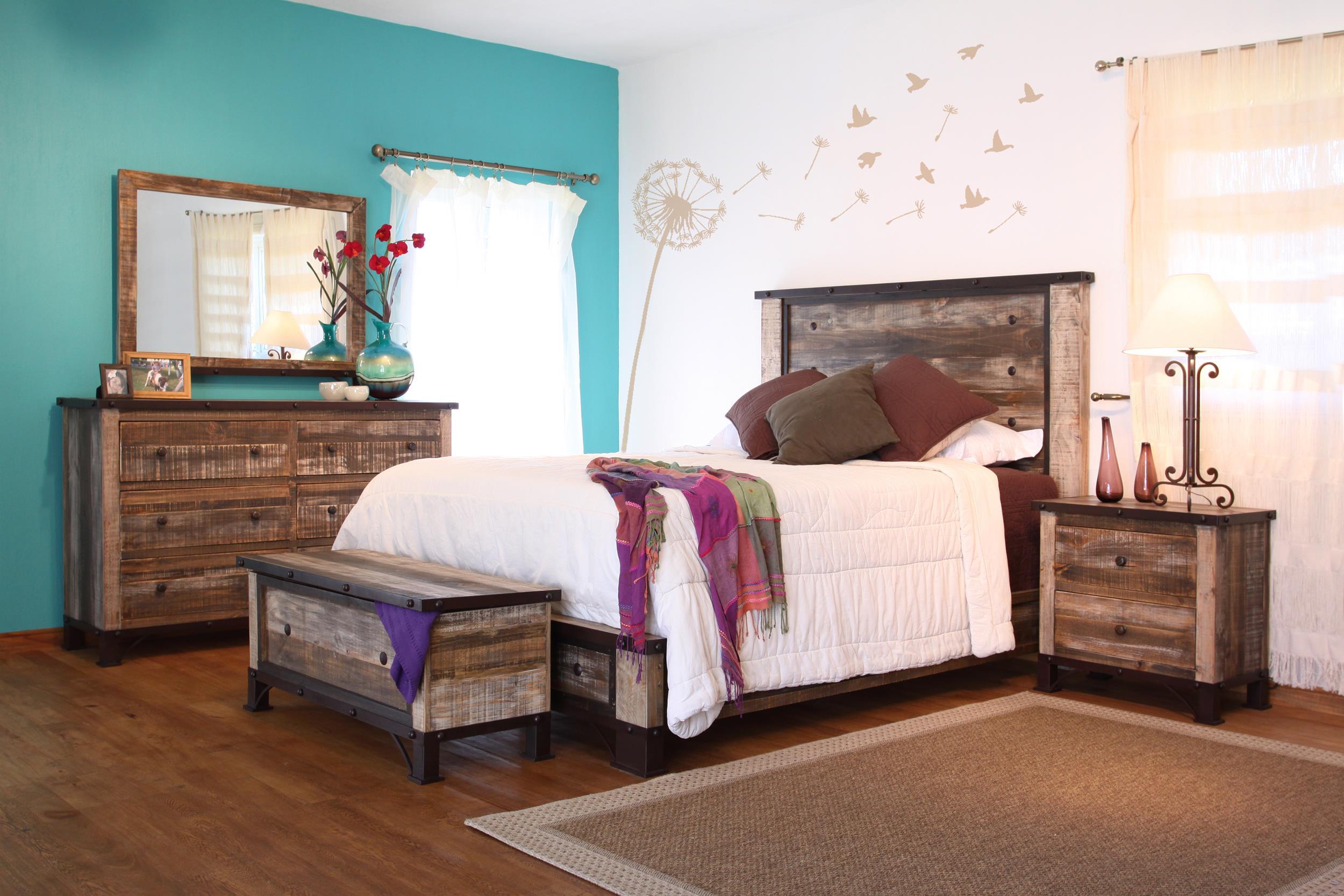 International Furniture Direct Antique - Trunk - Multicolor | Meri Furniture