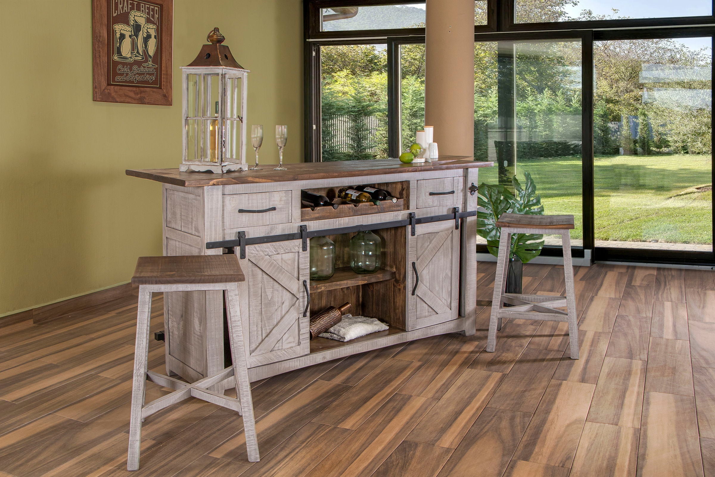 International Furniture Direct Pueblo - Best In Class - Stool | Meri Furniture