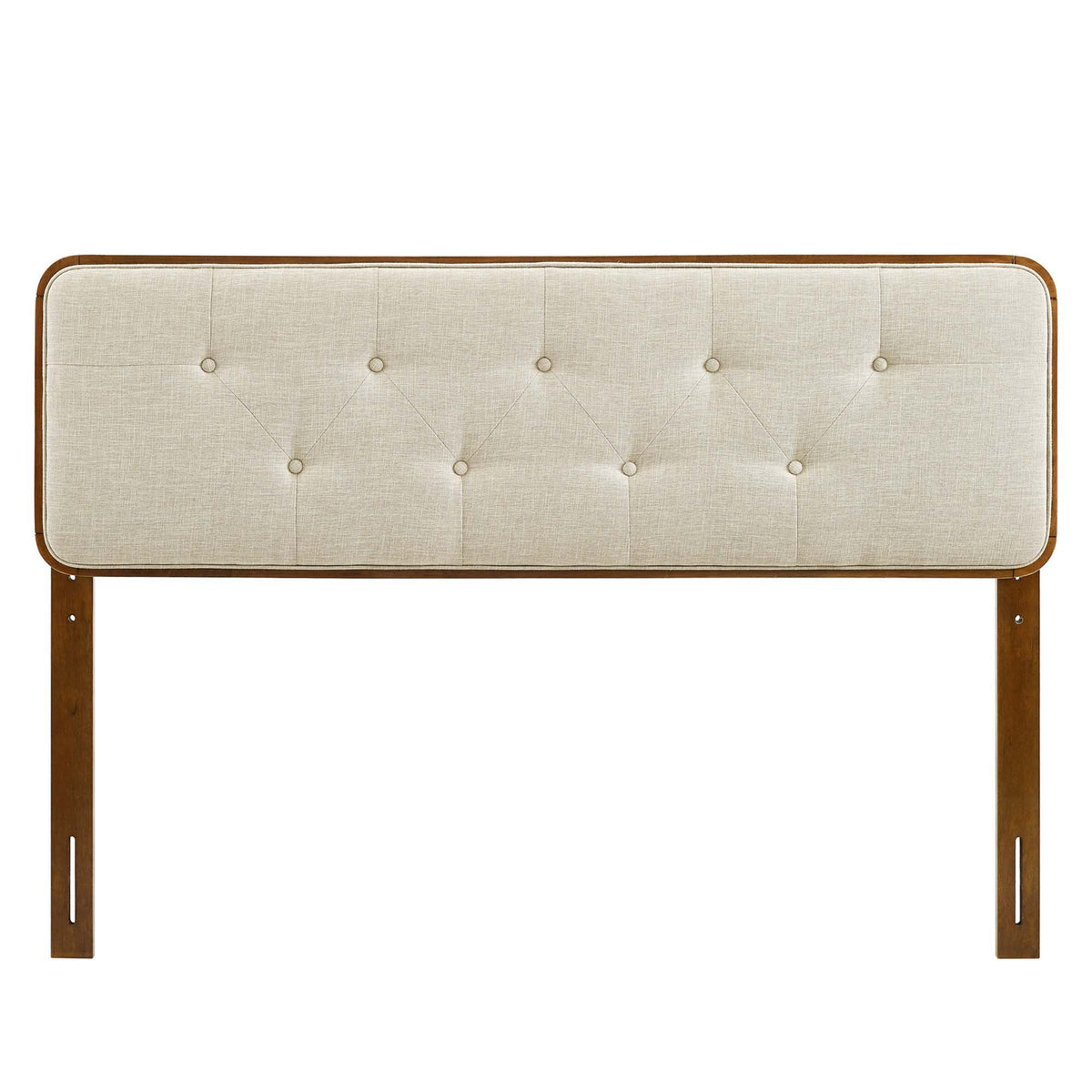 Collins Tufted Fabric and Wood King Headboard by Modway