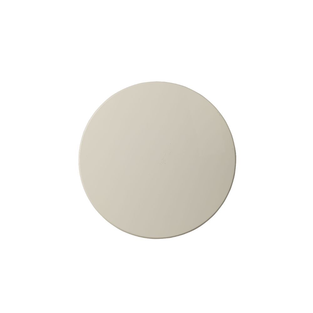 ACME This Alberta side table will be your favorite accent piece with its round top form and stylized legs. Offered in four different colors: Antique White, walnut, red, and teal. One is sure to fit perfect with your style. | Meri Furniture