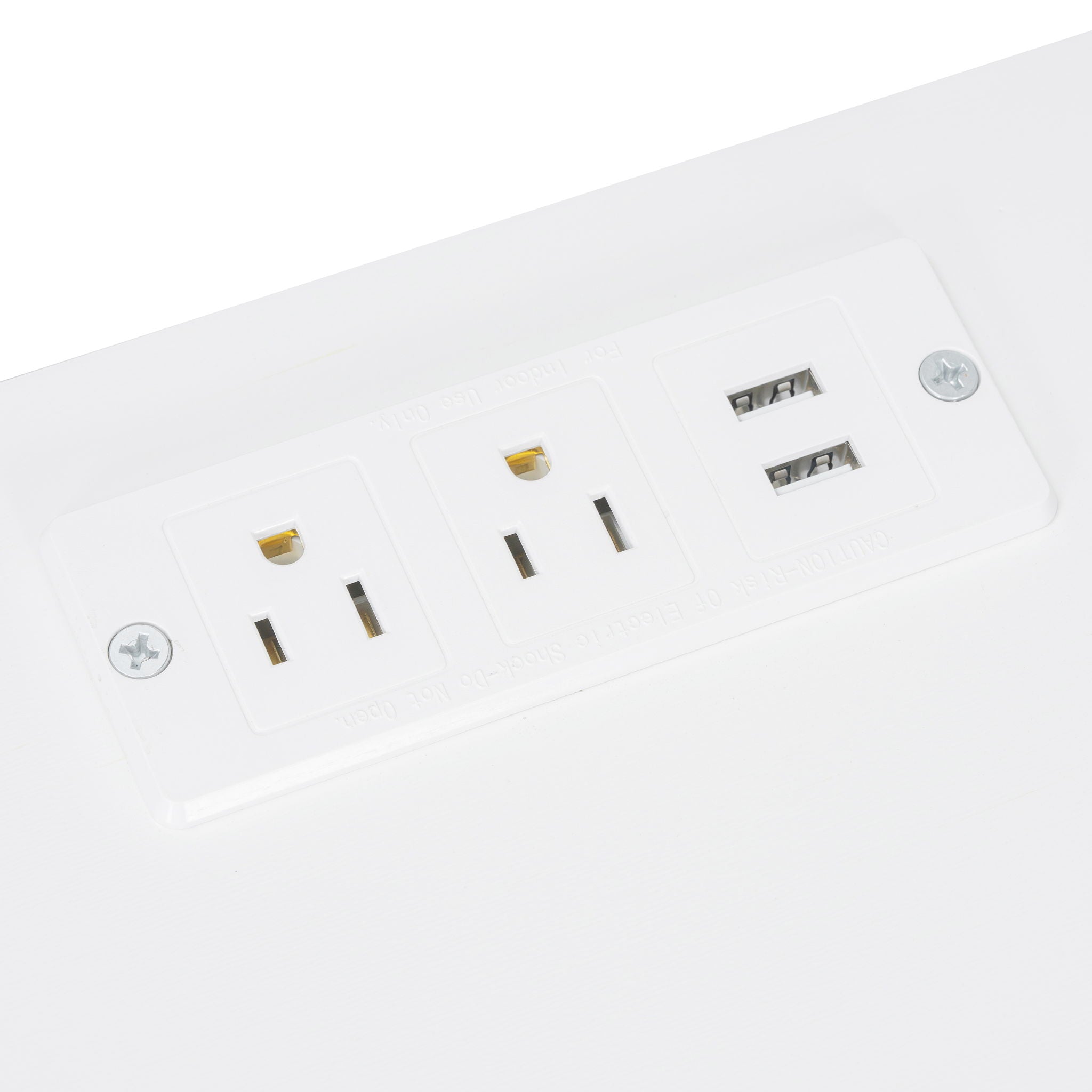 Elegant Vanity Makeup Table & Chair Set Modern Dressing Table With Organizer Writing Desk Charging Port Engineered Wood - White