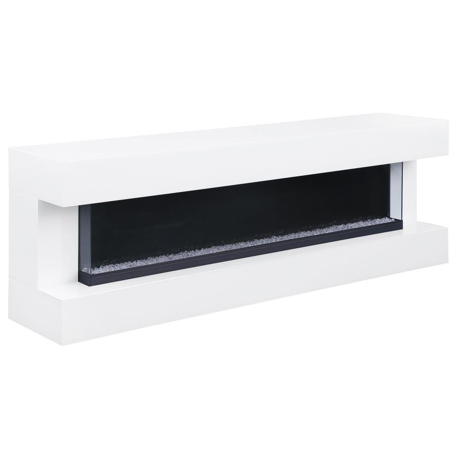 Coaster Fine Furniture Vallerie - TV Stand With Visual Flame Box | Meri Furniture