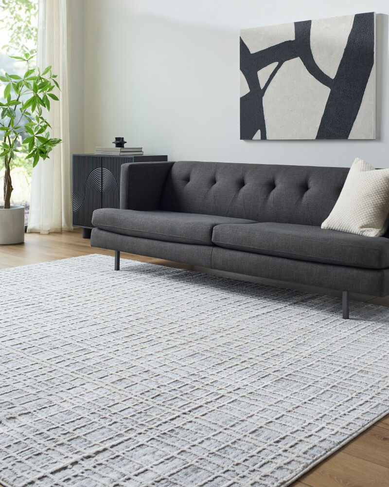 Siyah Machine Woven Rug