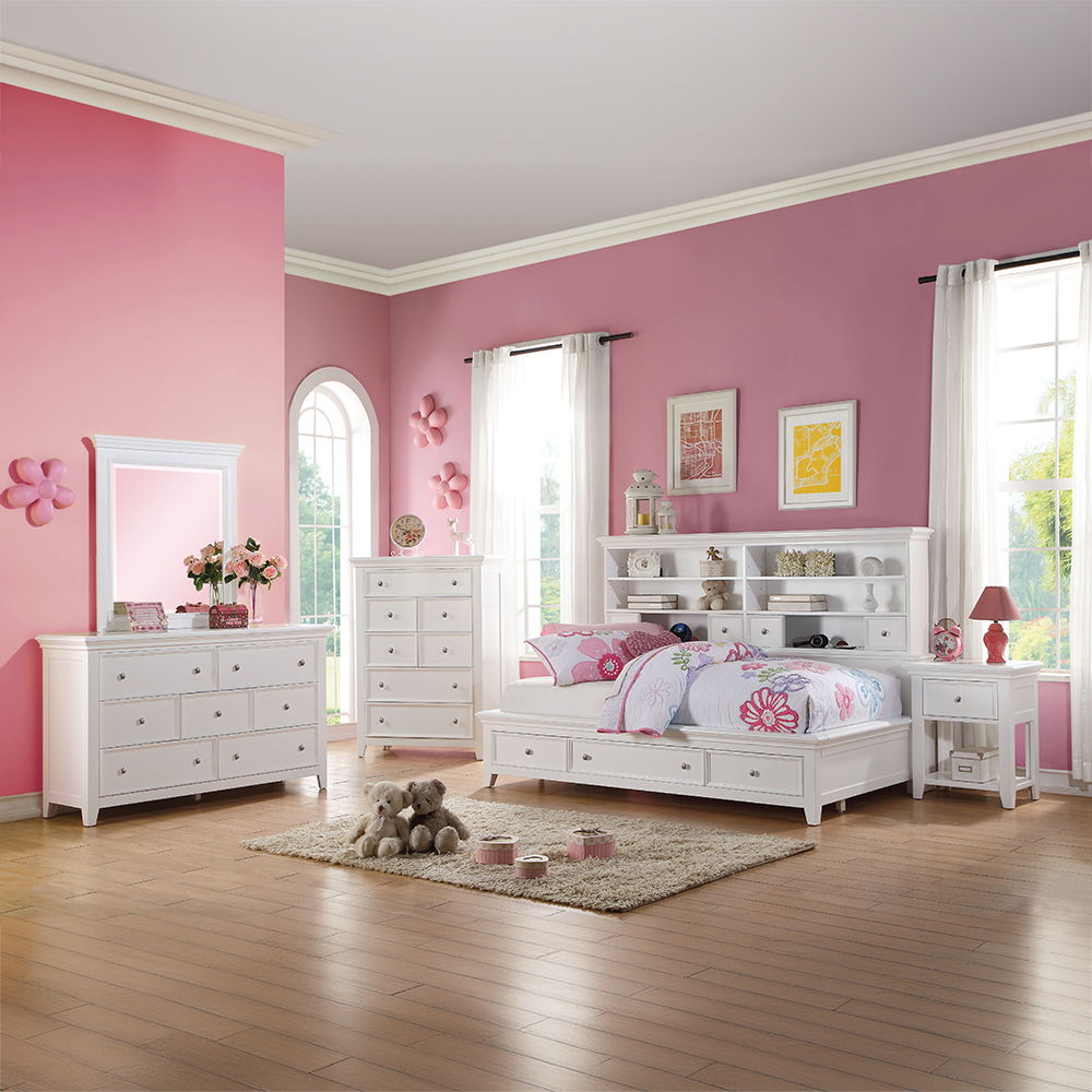 ACME Lacey - Daybed With Storage Twin - White | Meri Furniture