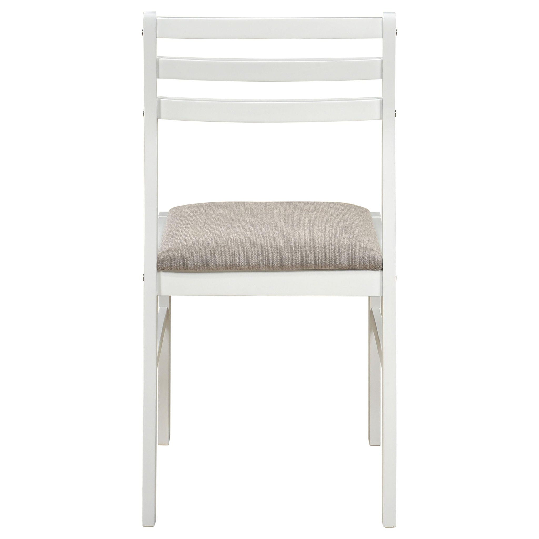 Bucknell 3-piece Round Drop Leaf Dining Table Set White