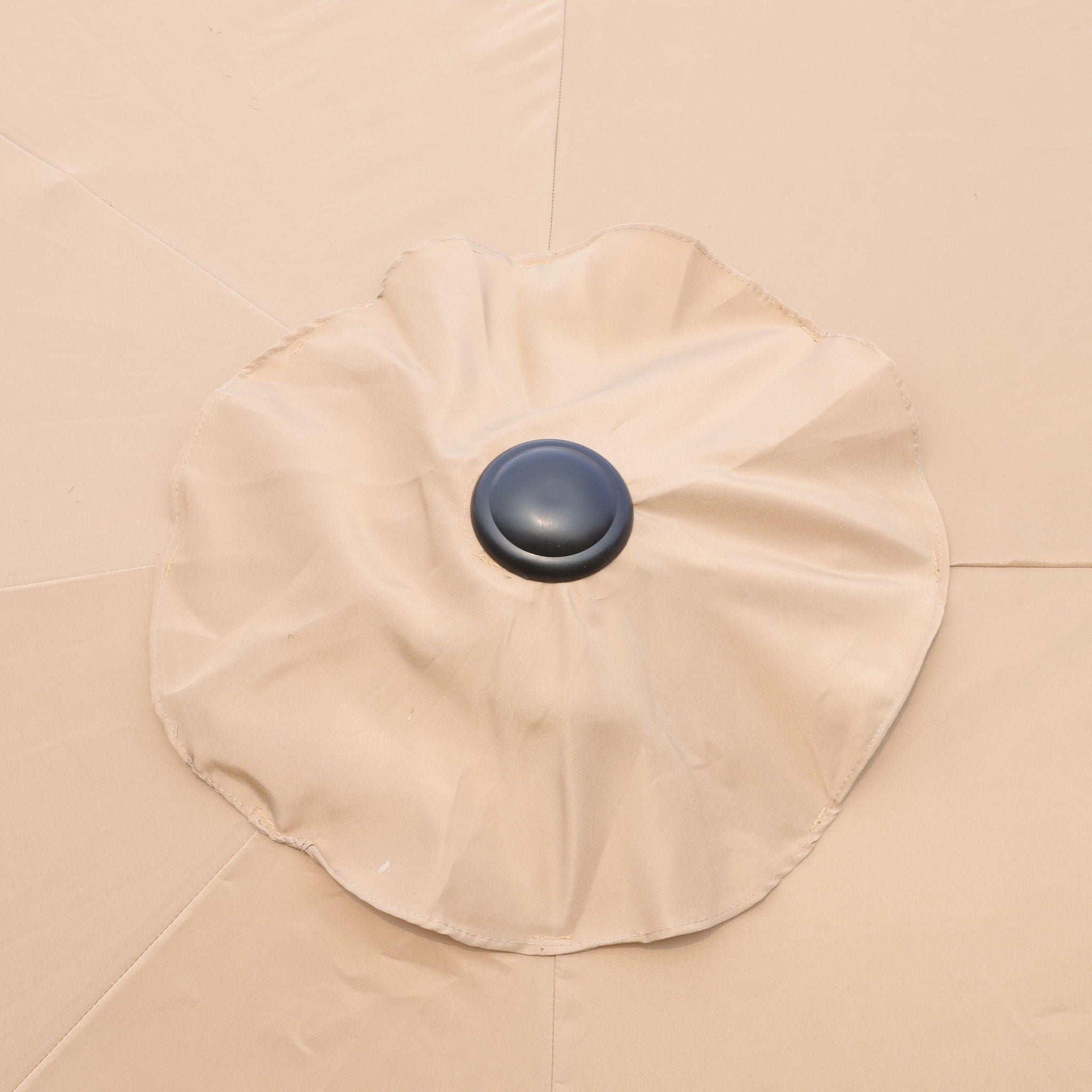 Double- Sided Outdoor Market Umbrella With Lights And Base