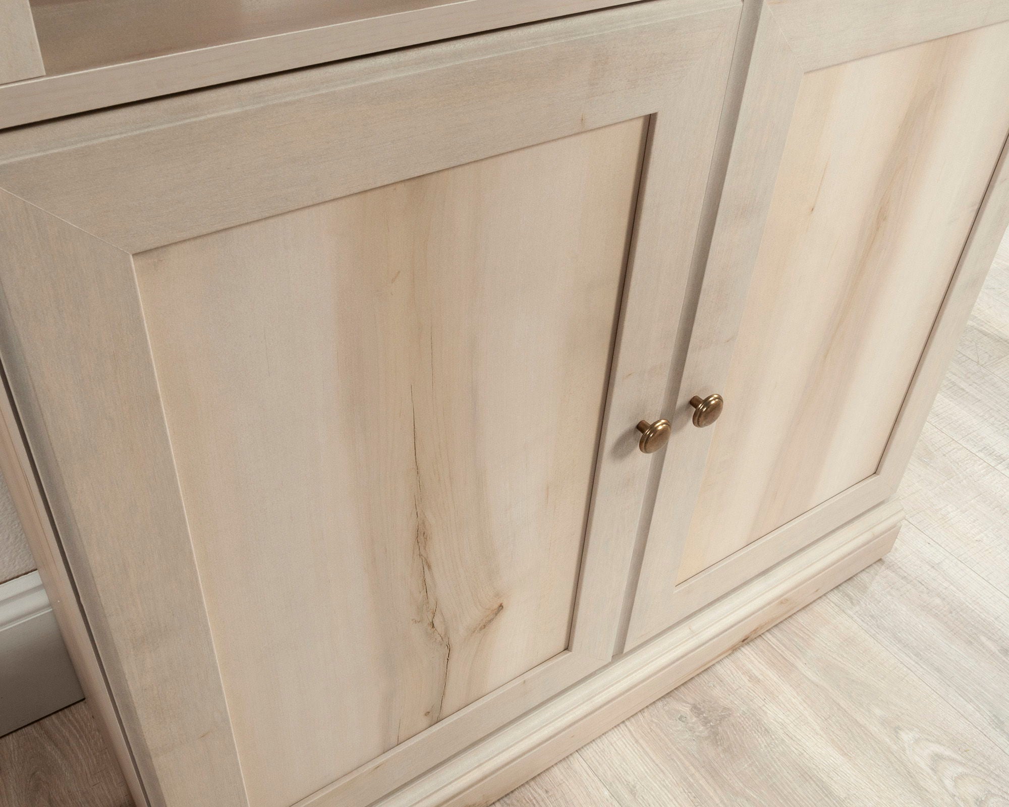 5-Shelf Bookcase with Doors in Pacific Maple