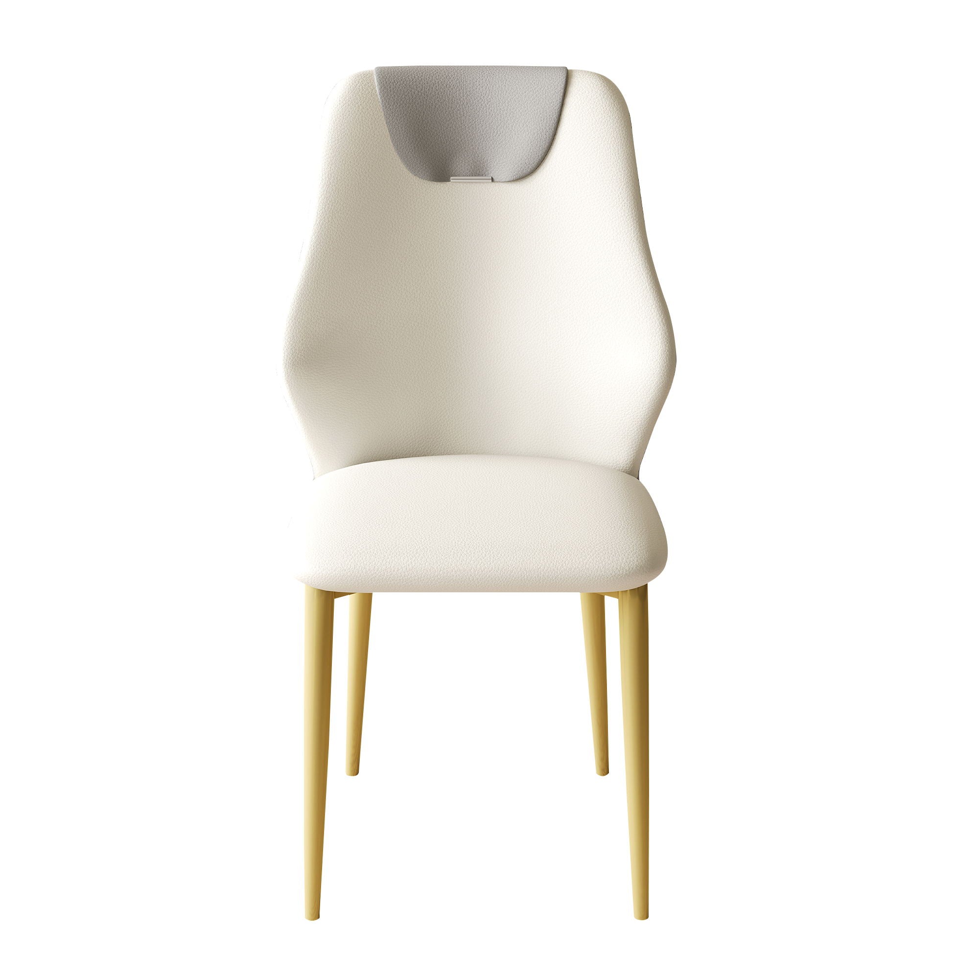 Dining Chairs (Set of 2) - Beige / Gray