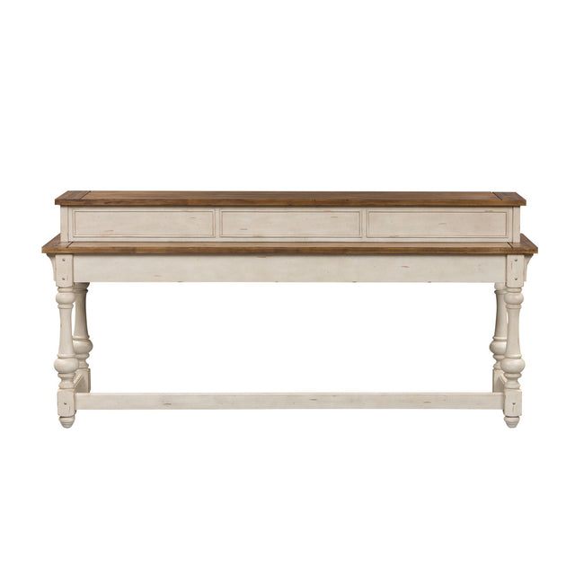 Liberty Furniture Morgan Creek - Console Bar Table - White | Meri Furniture