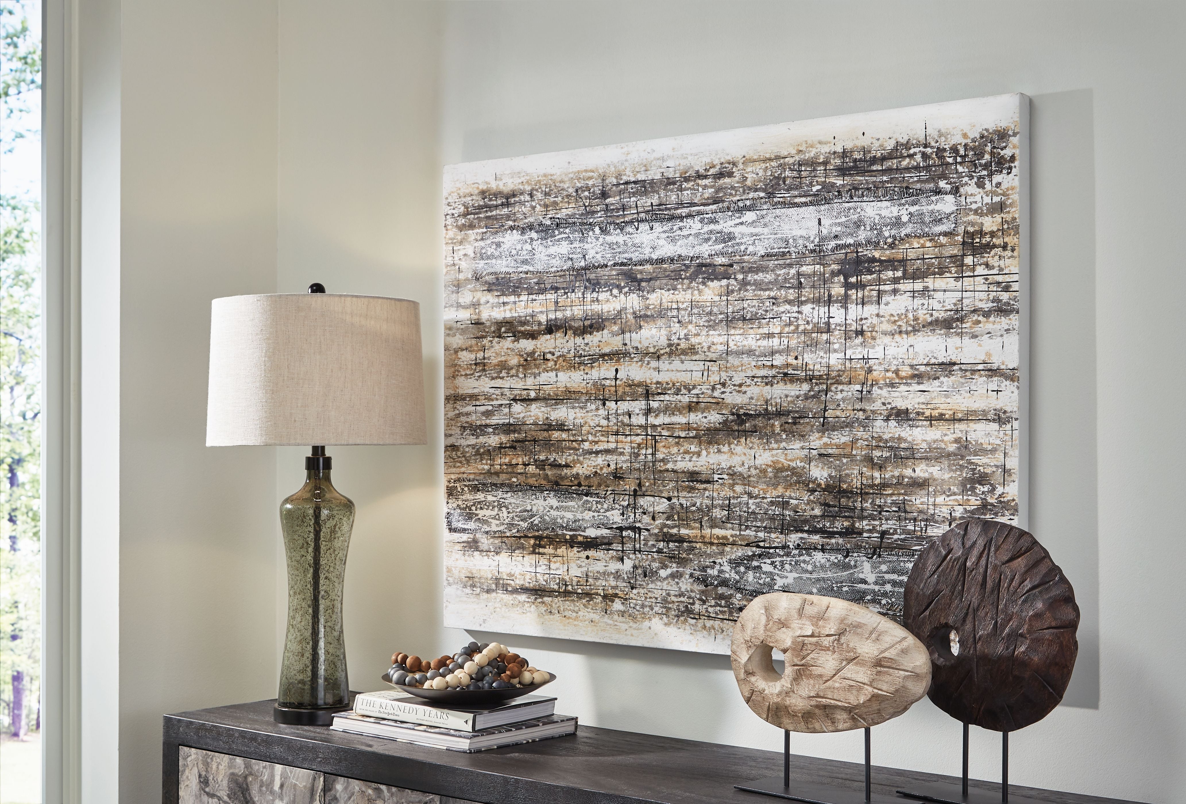 Signature Design by Ashley® Grateville - Gray / Brown - Wall Art | Meri Furniture