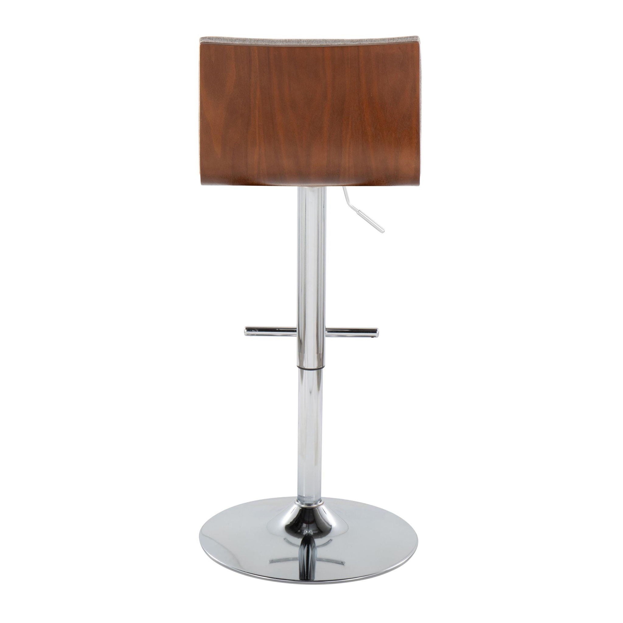 Mason - Contemporary Adjustable Barstool & Swivel With Straight T Footrest (Set of 2)