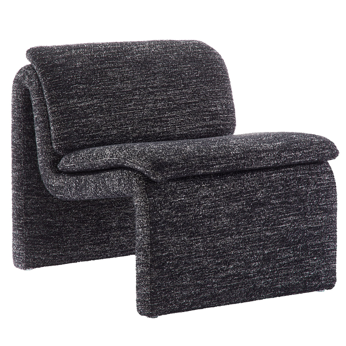 Lume Boucle Upholstered Armless Accent Chair by Modway