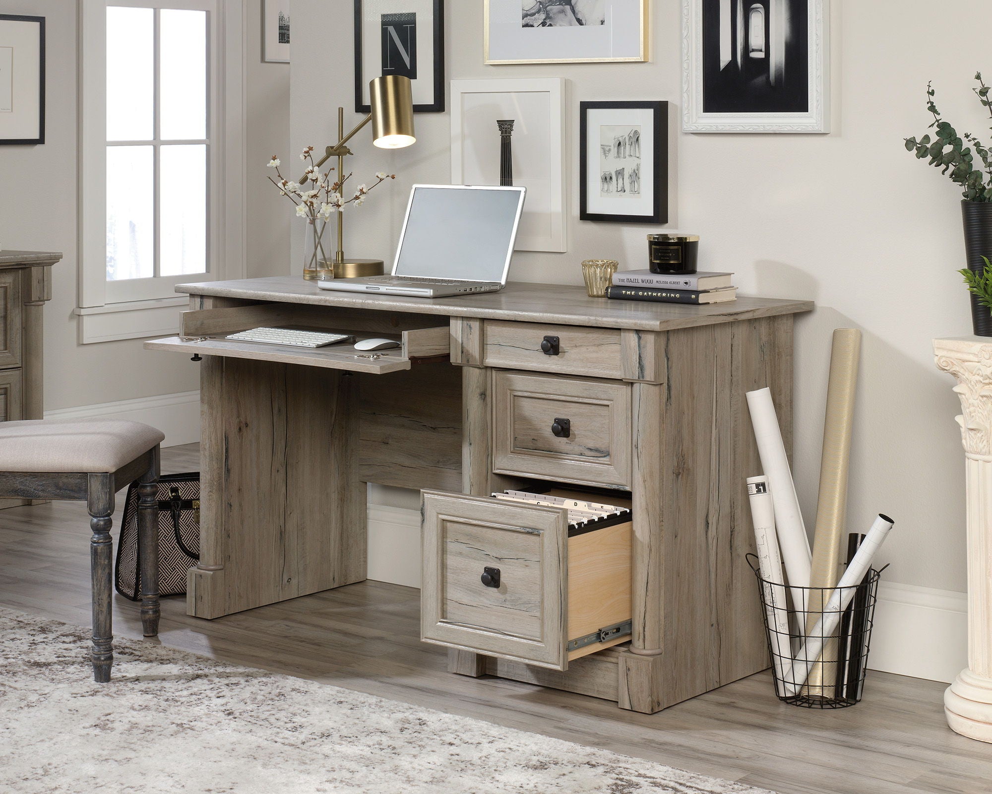 Computer Desk in Split Oak