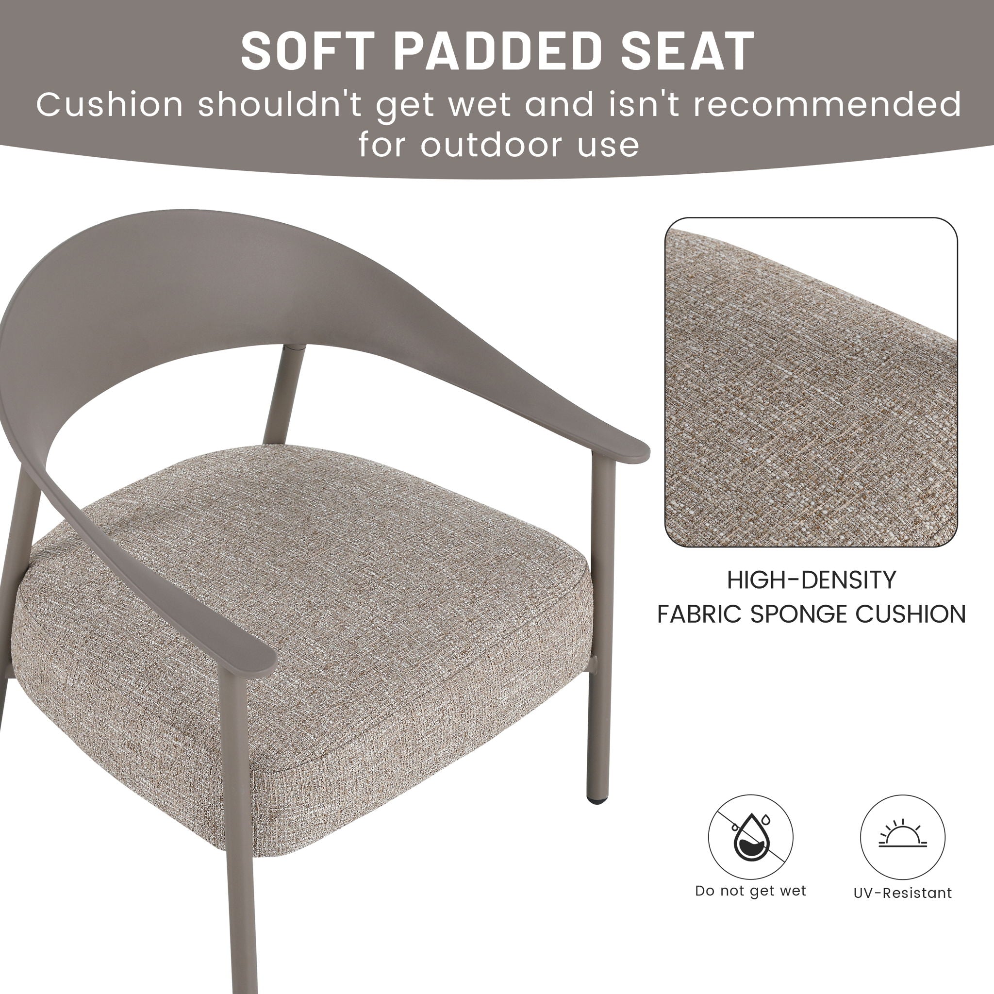 Furniture Set With Seat Cushions, Sturdy And Durable