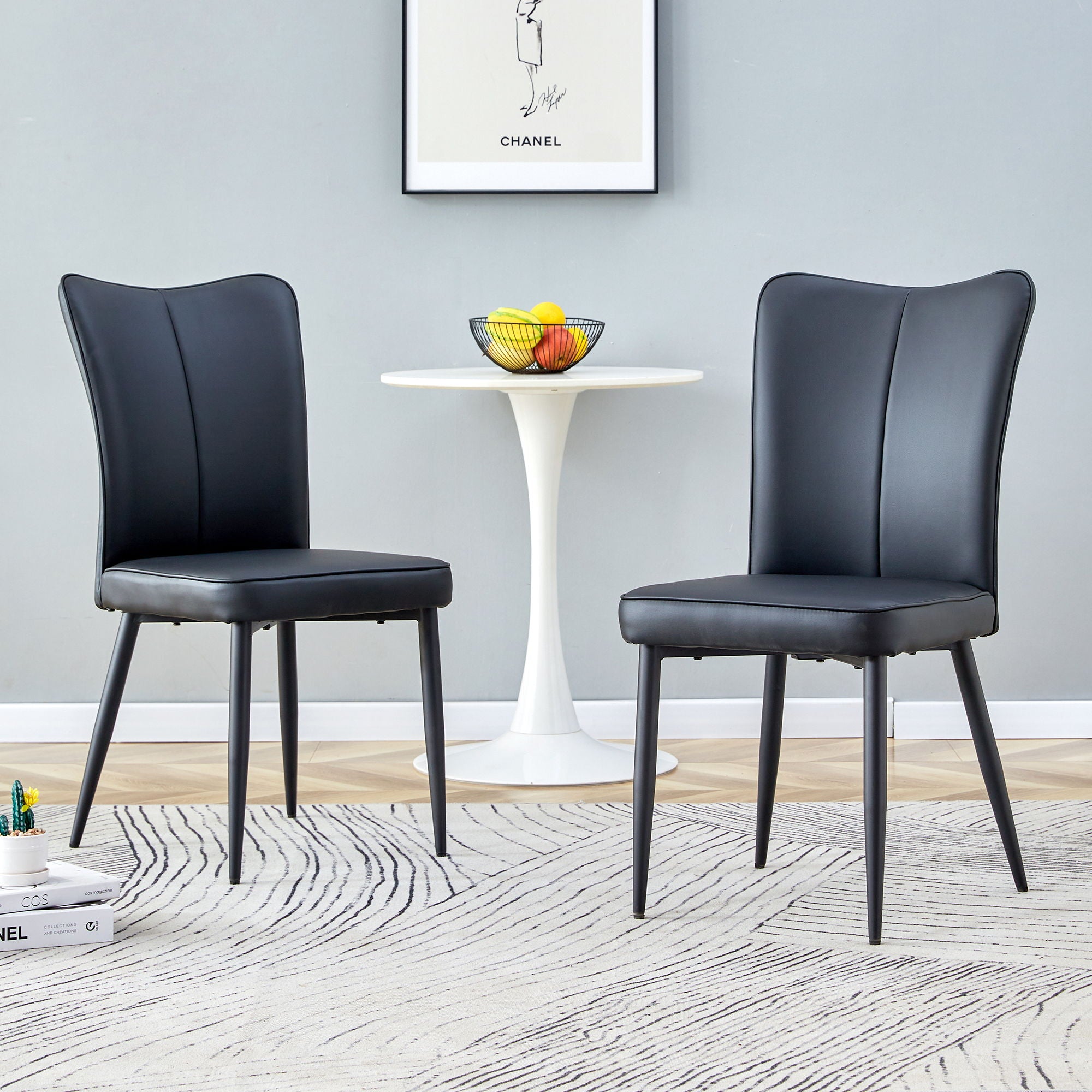 Minimalist Style Minimalist Dining Chairs With Metal Legs