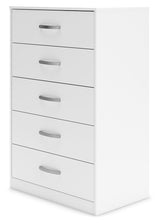 Flannia - White - Five Drawer Chest - 46" Height