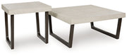 Westenfort - Occasional Table Set (Set of 2) - Espresso / Gray