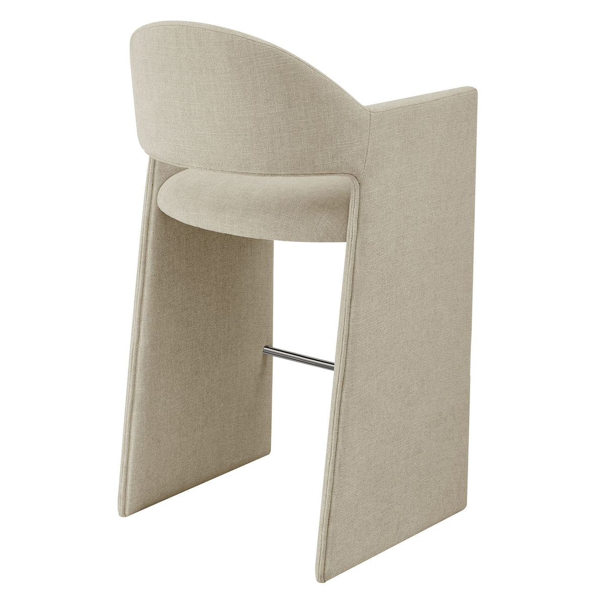 Talia 41 Inch Upholstered Fabric Bar Stool by Modway