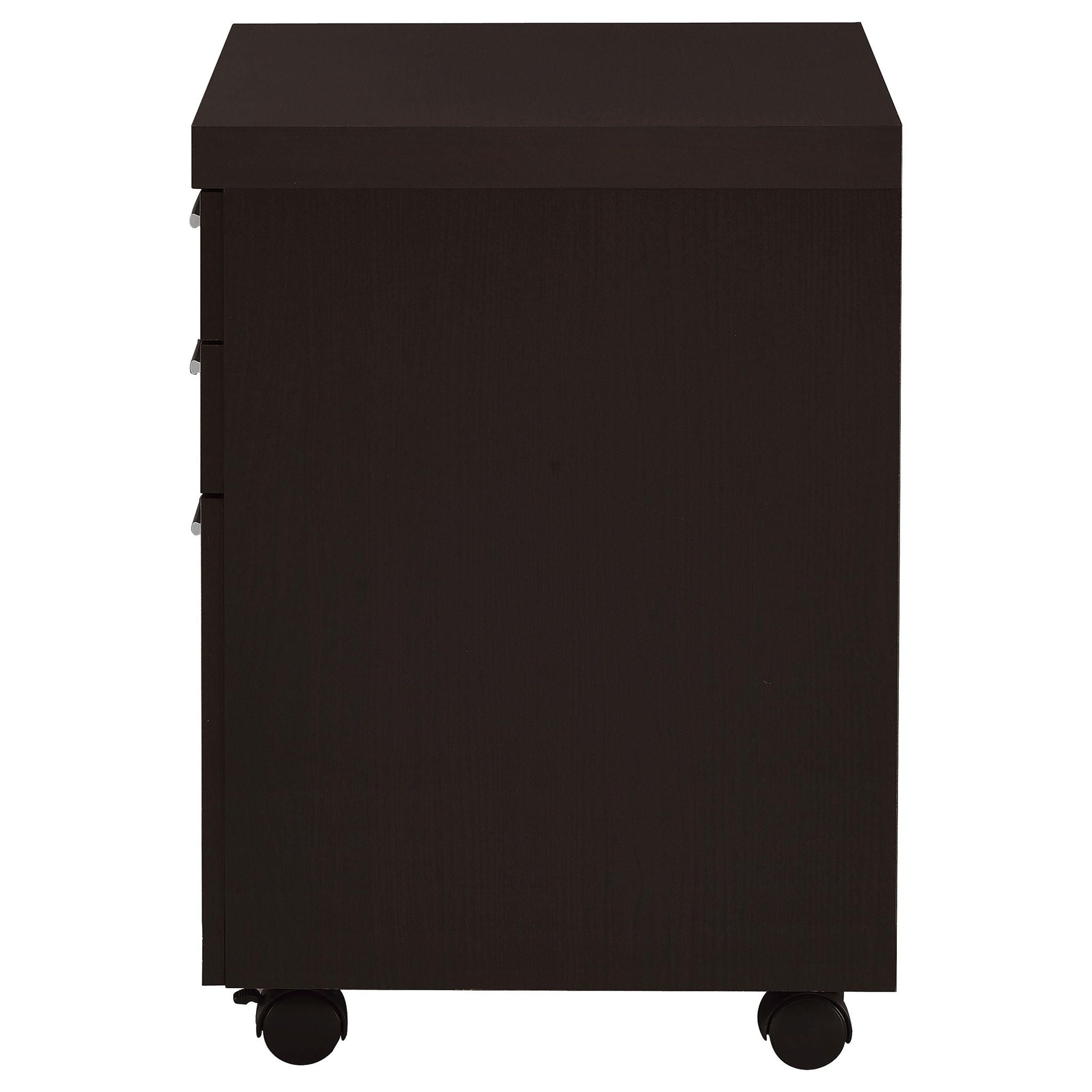 Skylar 3-drawer Home Office Mobile File Cabinet Cappuccino