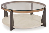 Signature Design by Ashley® Frazwa - Multi - Round Cocktail Table | Meri Furniture