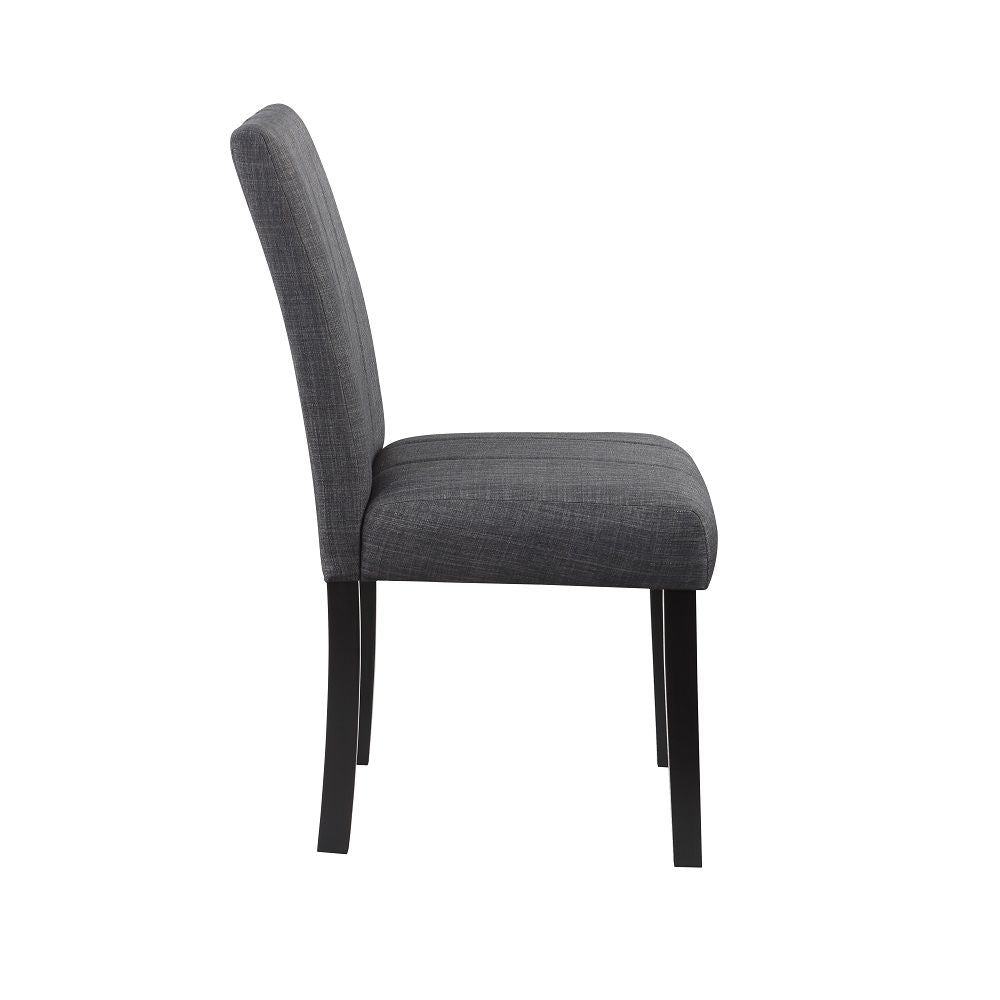 ACME Kusa - 5 Piece Pack Dining Set With Engineering Stone Top - Black | Meri Furniture
