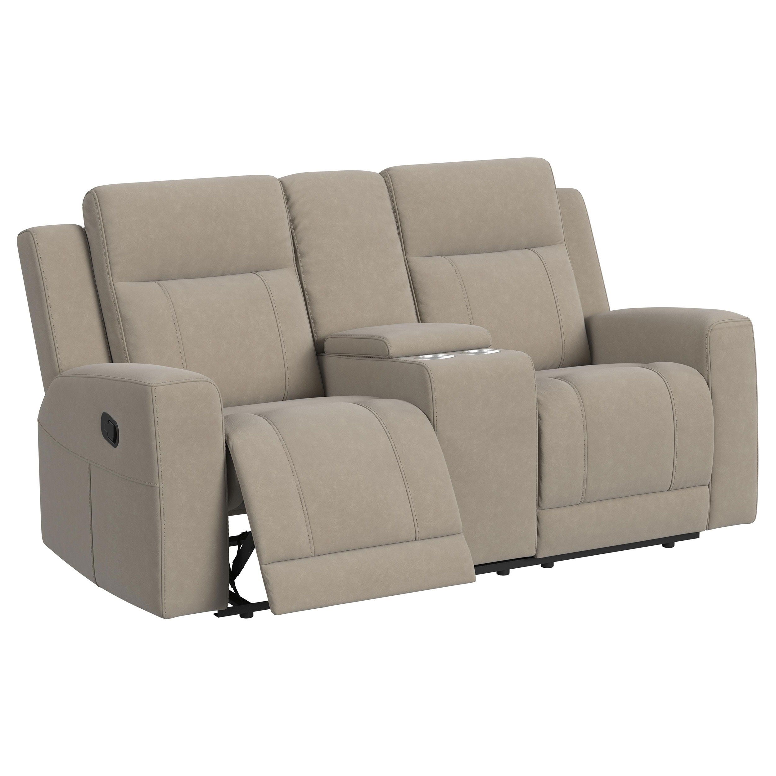 Coaster Fine Furniture Brentwood - Upholstered Motion Reclining Loveseat | Meri Furniture