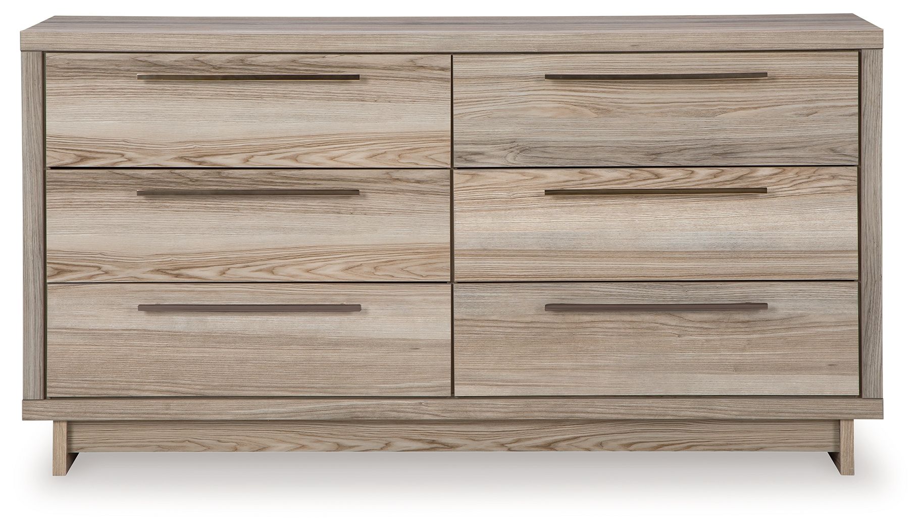 Signature Design by Ashley® Hasbrick - Tan - Six Drawer Dresser | Meri Furniture