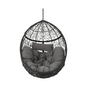 Kylie - Boho Style Hanging Basket Chair Rattan With Water Resistant Cushions