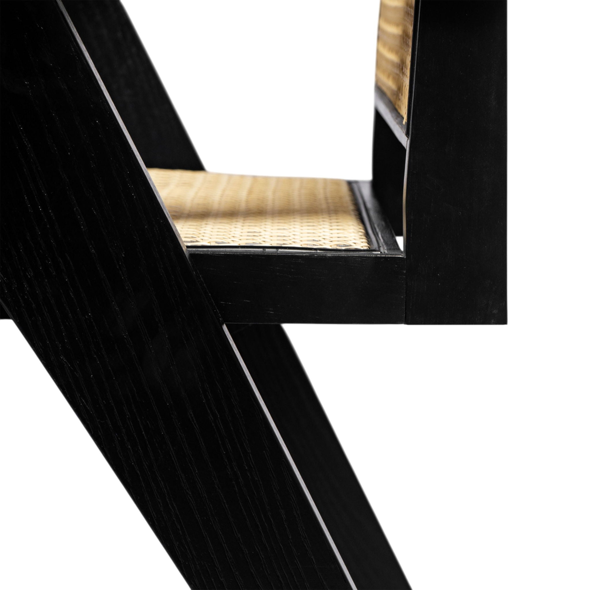 Chandigarh Arm Dining Chair With Natural Cane Design (Set of 2)