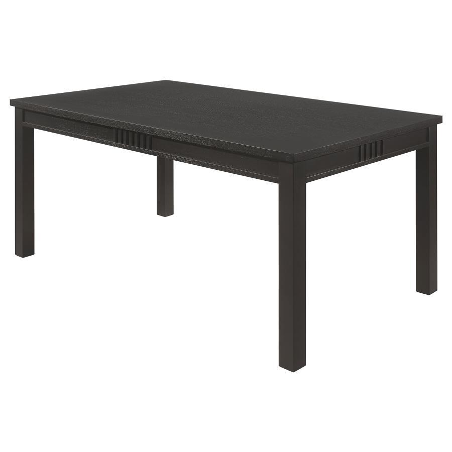 Coaster Fine Furniture Marbrisa - Rectangular Wood Dining Table - Matte Black | Meri Furniture