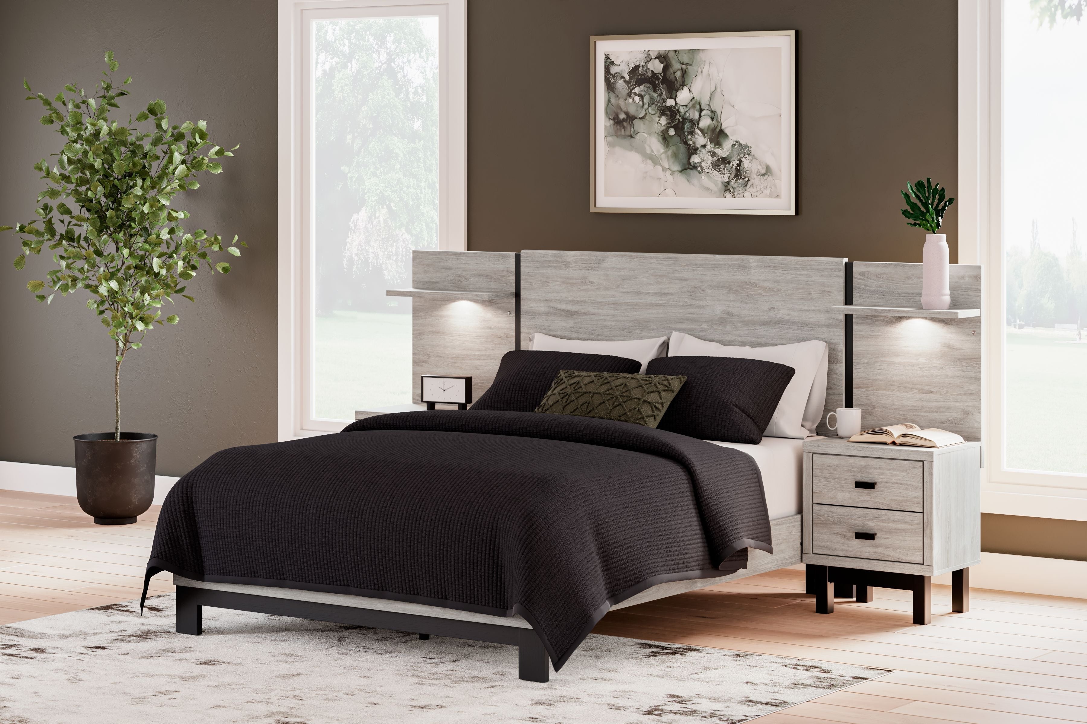 Signature Design by Ashley® Vessalli - Panel Bed With Extensions | Meri Furniture