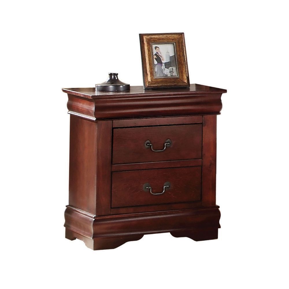 ACME Louis Philippe - Nightstand - Cherry | Meri Furniture