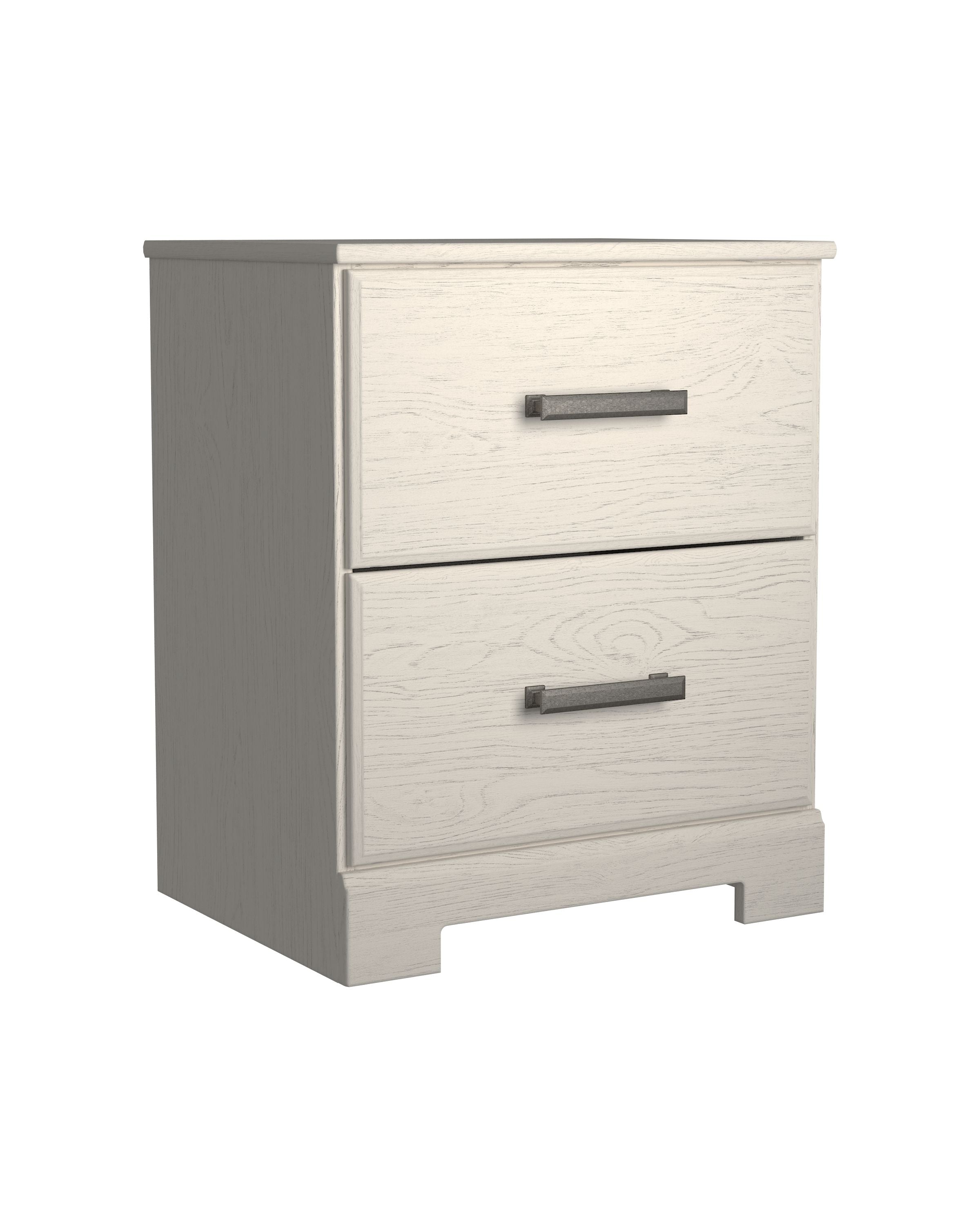 Ashley Furniture Stelsie - White - Two Drawer Night Stand | Meri Furniture