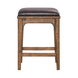 Ashford - Upholstered Console Stool - Light Brown