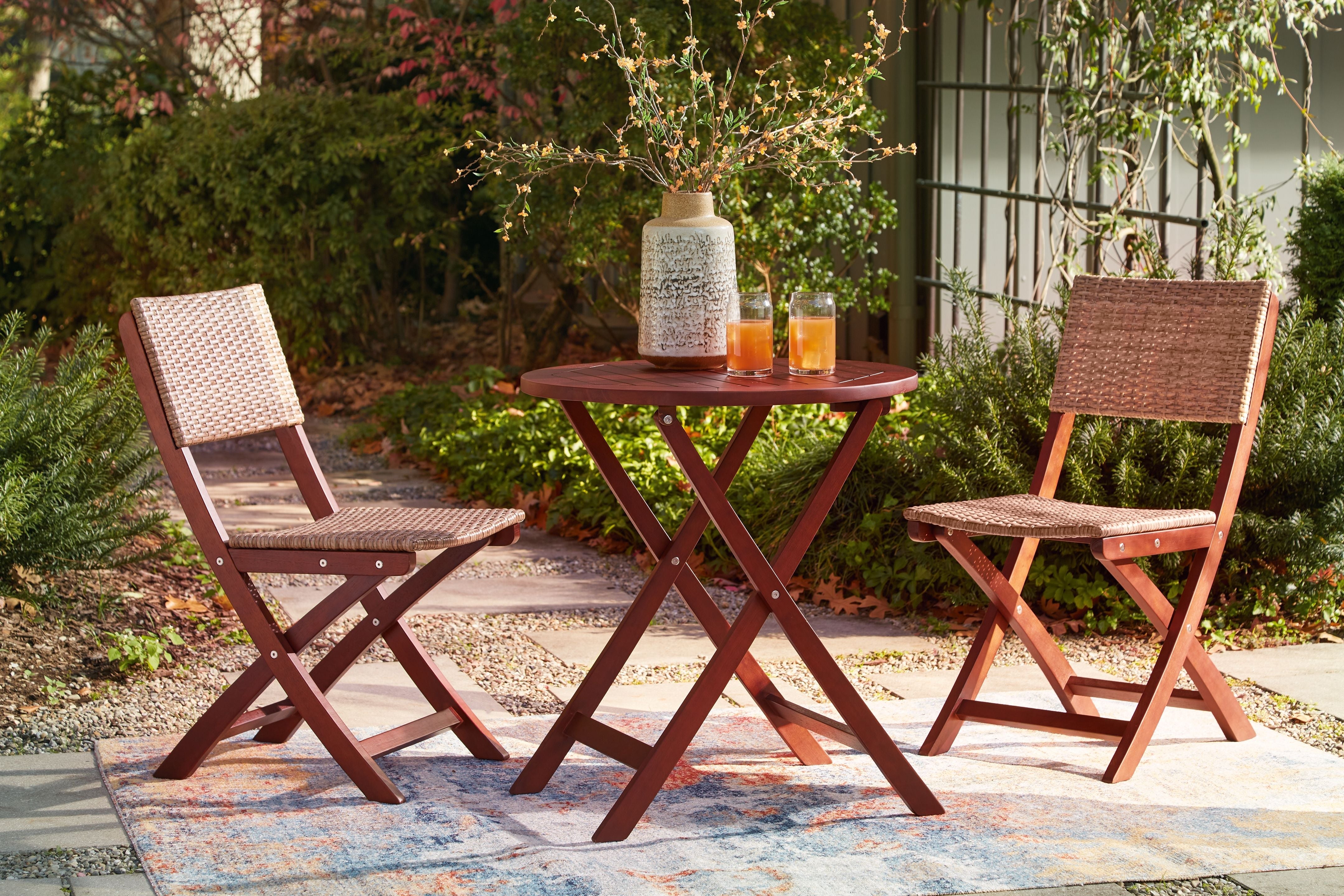 Signature Design by Ashley® Safari Peak - Outdoor Table Set | Meri Furniture